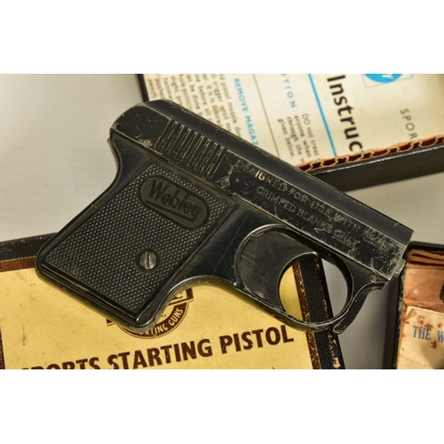 138 - A .22'' RIM FIRE BLANK MK 3 SPORTS STARTING PISTOL by Webley & Scott Ltd, complete with it's box, to... 