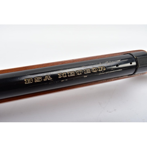 143 - A .22'' B.S.A. METEOR AIR RIFLE serial number TH66665, some areas of varnish loss to stock and gener... 