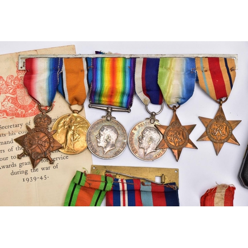 44 - A GROUP OF ELEVEN MEDALS COVERING WWI AND WWII, including the Imperial Service Medal and the rarely ... 