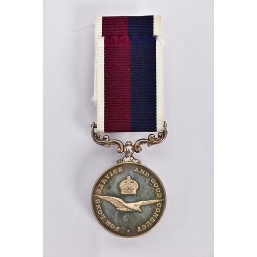 82 - AN RAF LONG SERVICE AND GOOD CONDUCT MEDAL ERII, named to Cpl D J Manton H8103692 RAF