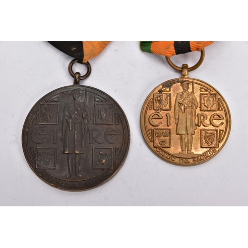 90 - 'IRISH WAR OF INDEPENDANCE MEDALS' both with wearing bar clasps, but believed to be later produced c... 