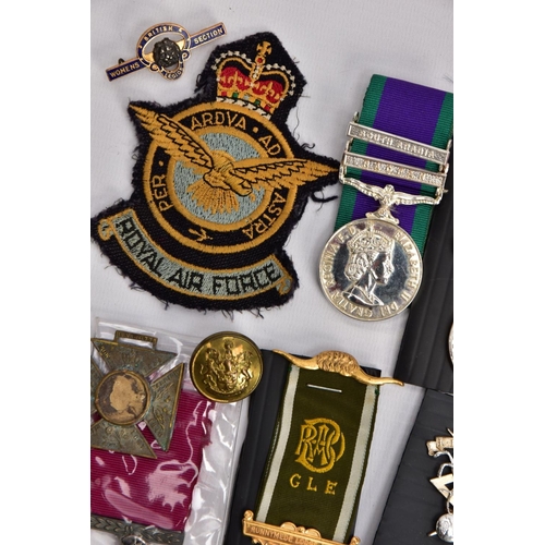 93 - A BOX CONTAINING VARIOUS COPIES OF MILITARY RELATED MEDALS to include Military Medal Geo VI, GSM 2 B... 