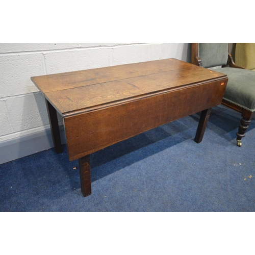 1388 - AN EDWARDIAN BEECH PARLOUR CHAIR, along with a late Victorian oak nursing chair and a Georgian oak P... 