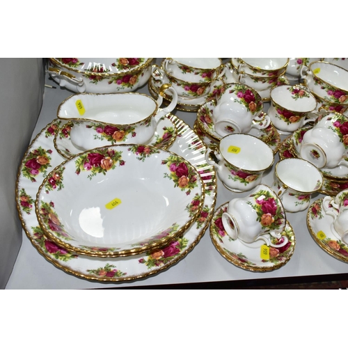 606 - ROYAL ALBERT 'OLD COUNTRY ROSES' comprising two cake plates, two tureens, oval meat platter, gravy b... 