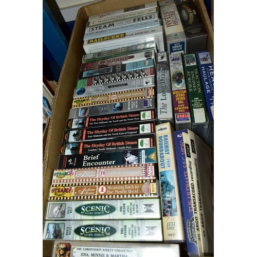 638 - BOOKS, DVD & VHS, a collection of forty five VHS video cassettes and thirty five DVD's relating to t... 