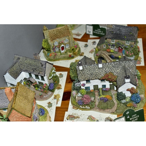 TEN LILLIPUT LANE BEATRIX POTTER SCULPTUES, all with deeds, Hill