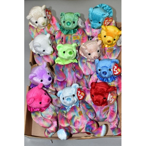 544 - A COLLECTION OF THE TWELVE TY BEANIE BABIES 'THE BIRTHDAY BEANIES COLLECTION' BEARS, all complete wi... 