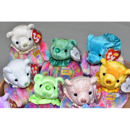 544 - A COLLECTION OF THE TWELVE TY BEANIE BABIES 'THE BIRTHDAY BEANIES COLLECTION' BEARS, all complete wi... 