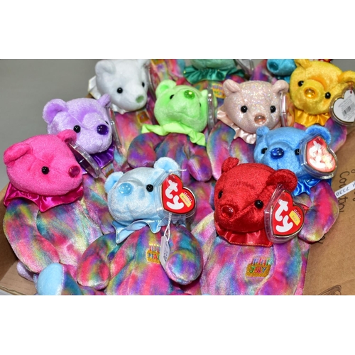 544 - A COLLECTION OF THE TWELVE TY BEANIE BABIES 'THE BIRTHDAY BEANIES COLLECTION' BEARS, all complete wi... 