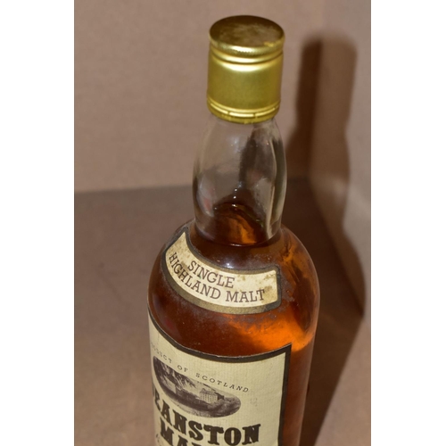 218 - SINGLE MALT, one bottle of Deanston Malt Scotch Whisky, old bottling, 70% proof, 26 & 2/3 fl. Oz, fi... 