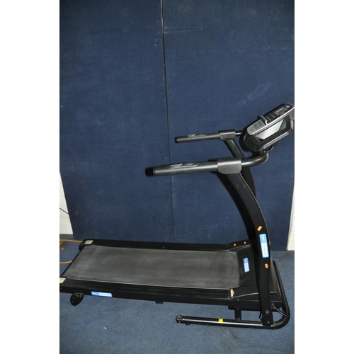 1058 - A PRO FITNESS RUNNING MACHINE ( PAT pass and working ) and a fitness mat(2)