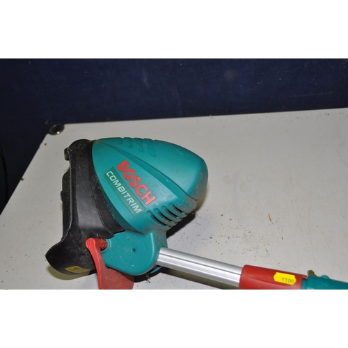 1100 - TWO BOSCH ART23 COMBITRIM STRIMMERS both with line Strim and fixed cutting line attachments ( both P... 