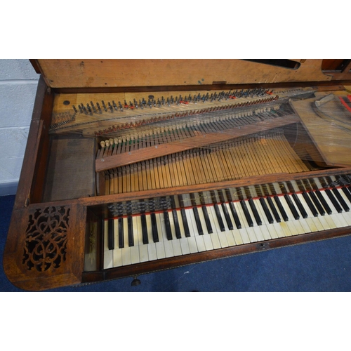 1201 - WILLIAM ROLFE AND COMPANY, LONDON, a Regency mahogany, rosewood crossbanded and brass inlaid square ... 