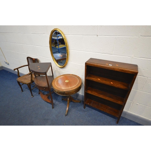 1263 - A QUANTITY OF OCCASSIONAL FURNITURE, to include a Georgian mahogany corner wash stand, an early 20th... 