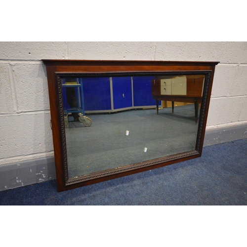 1273 - A COLLECTION OF WALL MIRRORS to include a Victorian style mahogany mantle mirror with a swan neck pe... 