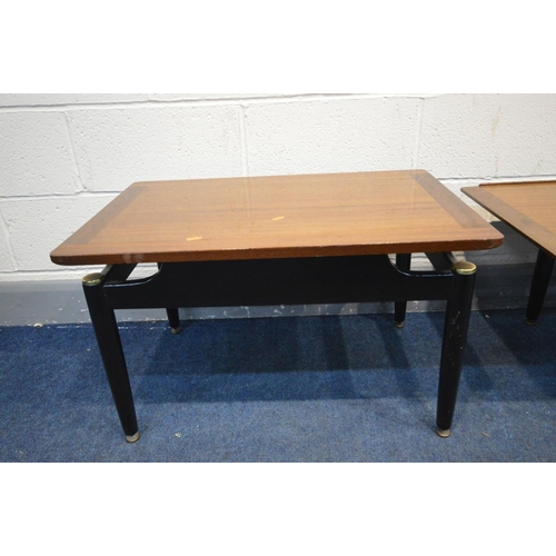 1355 - A G PLAN LIBRENZA AFROMOSIA TEAK COFFEE TABLE, length 137cm x depth 49cm x height 40cm along with a ... 