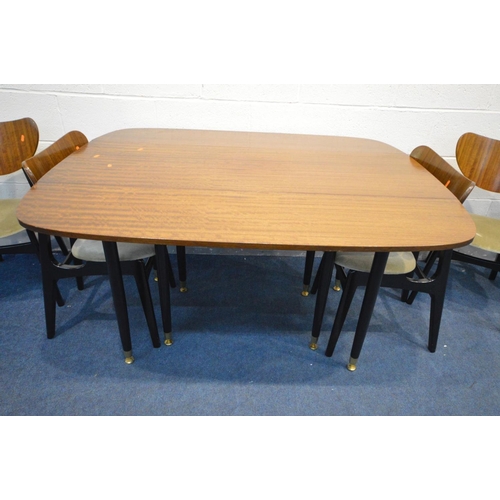 1359 - A G PLAN LIBRENZA AFROMOSIA TEAK DROP LEAF TABLE, length 132cm x open depth 107cm x closed depth 46c... 