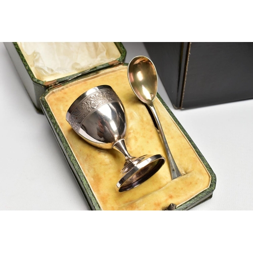 195 - A BOX OF ASSORTED CASED SETS OF WHITE METAL CUTLERY, cased sets to include, serving spoons, knives a... 