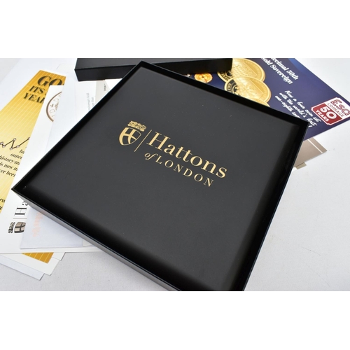 214 - A HATTONS OF LONDON 2020 CASED SIX GOLD COIN PRE-DECIMAL 50TH ANNIVERSARY gold proof prestige set, g... 