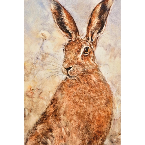 303 - GARY BENFIELD (BRITISH 1965) 'BLITHE SPIRIT), a limited edition print of a hare 98/195, signed botto... 