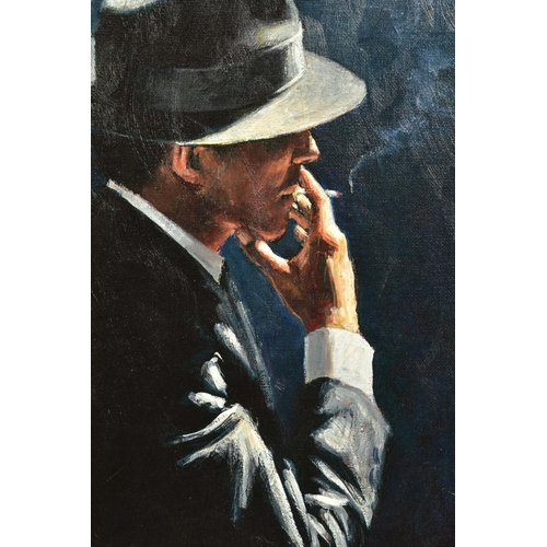 308 - FABIAN PEREZ (ARGENTINA 1967) 'SMOKING UNDER THE LIGHT', a limited edition print of a male figure 26... 