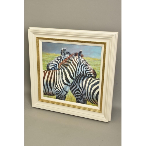 309 - TONY FORREST (BRITISH 1961) 'NEAREST AND DEAREST', a limited edition print of zebras 50/195, signed ... 