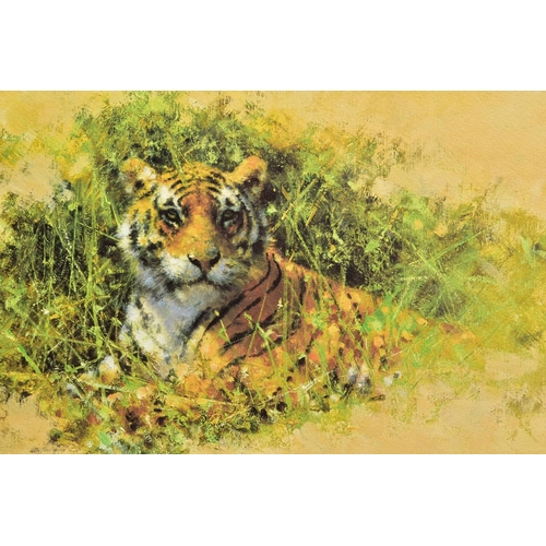 312 - DAVID SHEPHERD (BRITISH 1931-2017) 'BENGAL TIGER', a limited edition print 310/475, signed to lower ... 