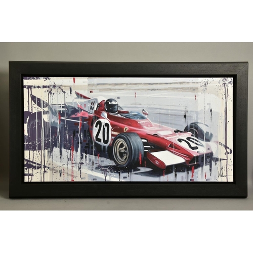 320 - KRIS HARDY (BRITISH 1978) 'FERRARI FI II', a study of a racing Ferrari 321B2, signed bottom right, o... 