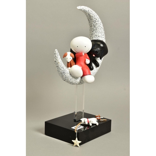 324 - DOUG HYDE (BRITISH 1972) 'CATCH A FALLING STAR', an export edition sculpture of a boy and dog 46/95 ... 