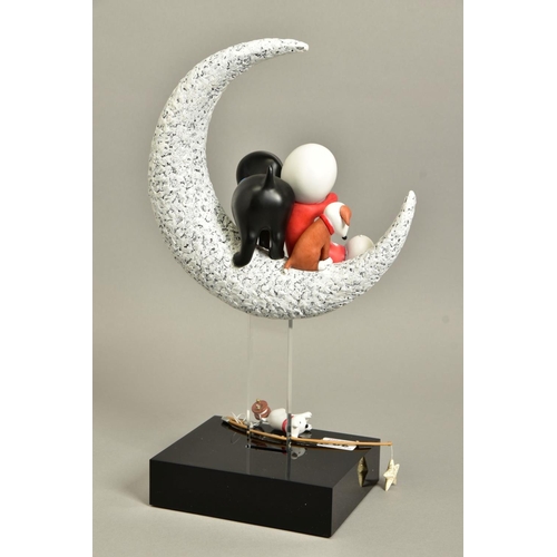 324 - DOUG HYDE (BRITISH 1972) 'CATCH A FALLING STAR', an export edition sculpture of a boy and dog 46/95 ... 