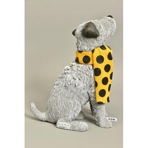 326 - DOUG HYDE (BRITISH 1972) 'SHABBY CHIC' a limited edition sculpture of a dog 71/595, impressed signat... 