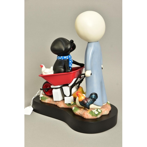 328 - DOUG HYDE (BRITISH 1972) 'DAISY TRAIL' a limited edition sculpture of a boy and his dog 386/595, imp... 