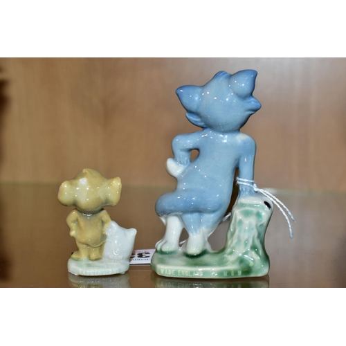 335 - WADE TOM AND JERRY, style one, length of Tom 9cm (2) (Condition:- Jerry has glaze missing back of he... 