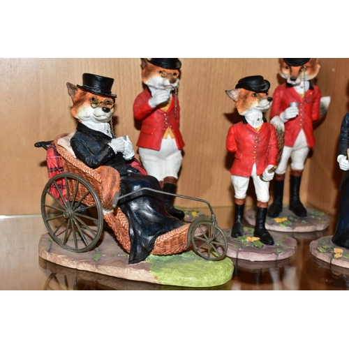 337 - A SET OF SIX BORDER FINE ARTS STUDIO ENESCO LTD RESIN THE REYNARD ESTATE SCULPTURES, comprising A765... 