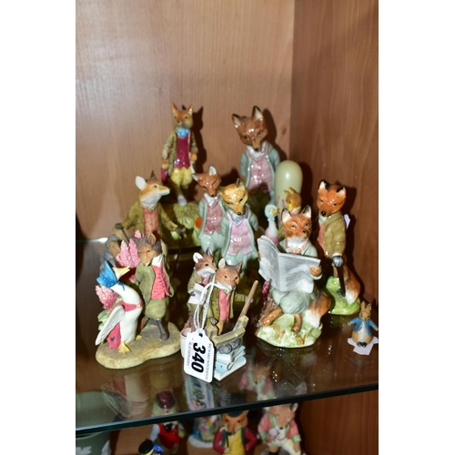 340 - A GROUP OF ROYAL ALBERT, BORDER FINE ARTS AND OTHER BEATRIX POTTER CHARACTER FIGURES, including five... 