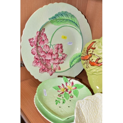 357 - FOUR PIECES OF CARLTON WARE AND A SIMILAR UNMARKED SALAD DISH, the Carlton Ware comprising an Austra... 