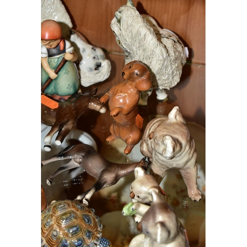 367 - A COLLECTION OF WADE WHIMSIES, BESWICK ANIMALS AND OTHER SMALL ORNAMENTS, including Beswick Koala Be... 