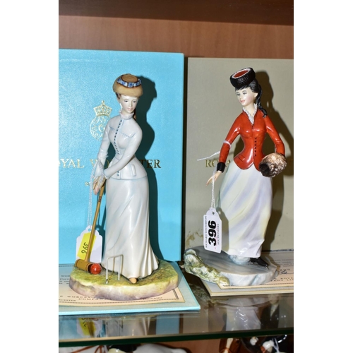 396 - TWO BOXED LIMITED EDITION ROYAL WORCESTER FIGURES, from the Victorian Series, 'Emily' No 227/500 and... 