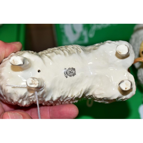 407 - THREE BOXED BESWICK RARE BREED SHEEP, comprising 'Cotswold Sheep' No 4122, 'Wensleydale Sheep' No 41... 