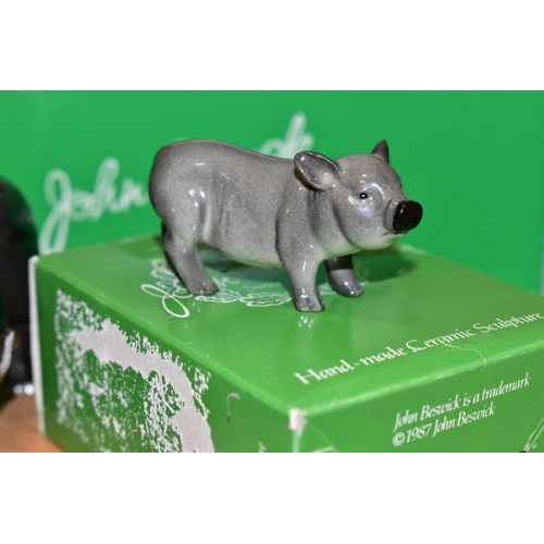 412 - A BESWICK VIETNAMESE POT-BELLIED PIG, G189 AND A BOXED Vietnamese Pot-Bellied Piglet G213 (2) (Condi... 