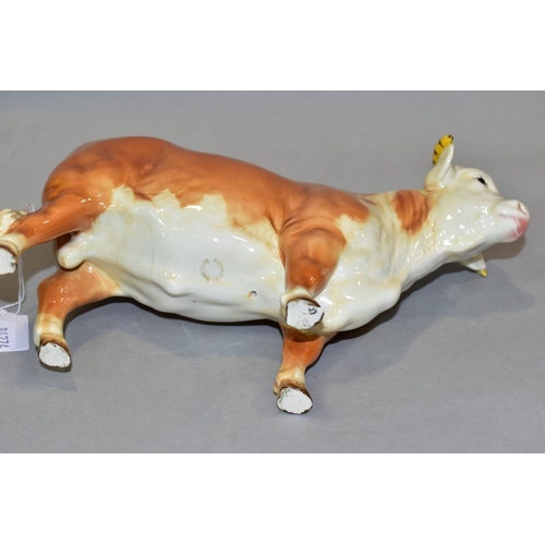 422 - A BESWICK HEREFORD BULL, No 949, in red colourway, circular Beswick backstamp (Condition:- no obviou... 