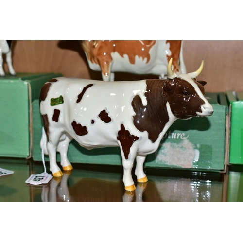 427 - BESWICK AYRSHIRE CATTLE, comprising Bull Ch. Whitehill Mandate No.1454B, Cow Ch. Ickham Bessie No.13... 