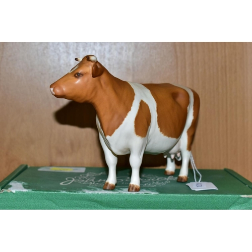 429 - A BESWICK RED FRIESIAN COW, Ch. Claybury Leegwater, No.1362B, matt finish, oval Beswick backstamp, w... 