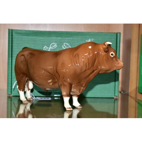 432 - A BOXED BESWICK SPECIAL EDITION LIMOUSIN BULL, No.2463B, special colourway produced for The Beswick ... 