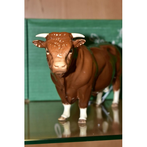 432 - A BOXED BESWICK SPECIAL EDITION LIMOUSIN BULL, No.2463B, special colourway produced for The Beswick ... 