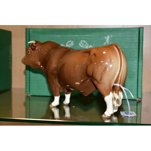 432 - A BOXED BESWICK SPECIAL EDITION LIMOUSIN BULL, No.2463B, special colourway produced for The Beswick ... 