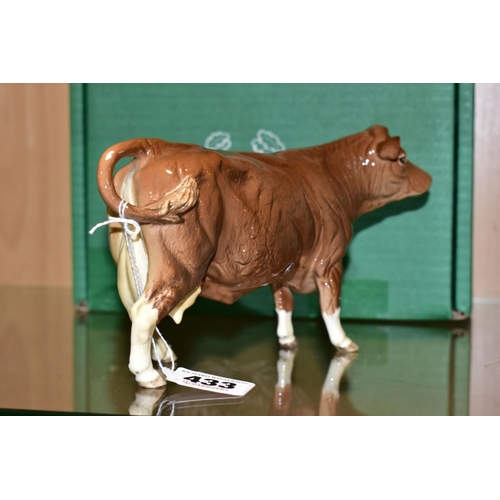 433 - A BOXED BESWICK SPECIAL EDITION LIMOUSIN COW, No.3075B, special colourway produced for The Beswick C... 