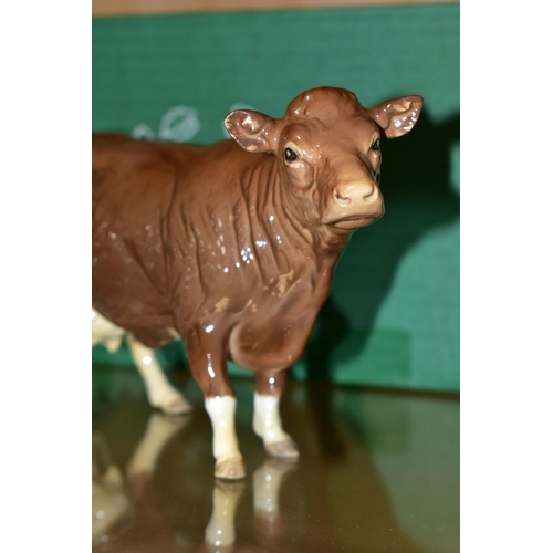 433 - A BOXED BESWICK SPECIAL EDITION LIMOUSIN COW, No.3075B, special colourway produced for The Beswick C... 