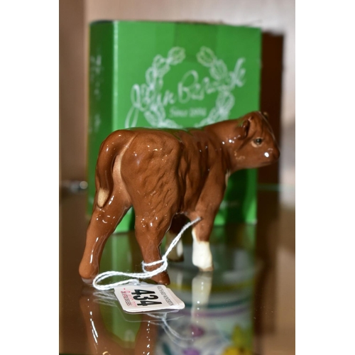 434 - A BOXED BESWICK SPECIAL EDITION LIMOUSIN CALF, No.1827E, special colourway produced for The Beswick ... 