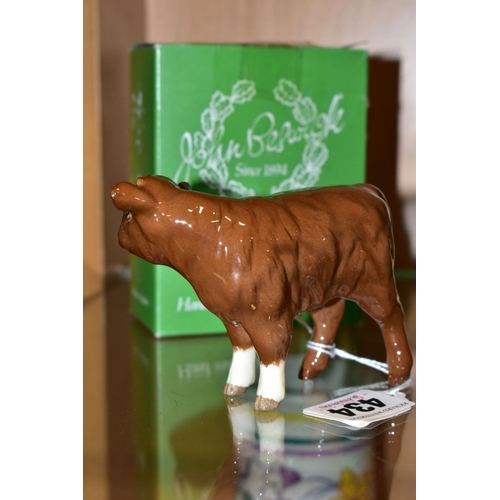 434 - A BOXED BESWICK SPECIAL EDITION LIMOUSIN CALF, No.1827E, special colourway produced for The Beswick ... 